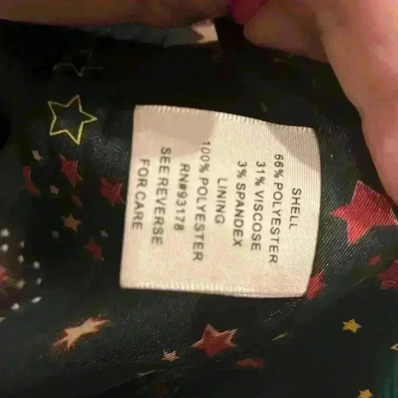 Women’s Hunter Green Jacket with space pattern lining size: 12 - Picture 4 of 5